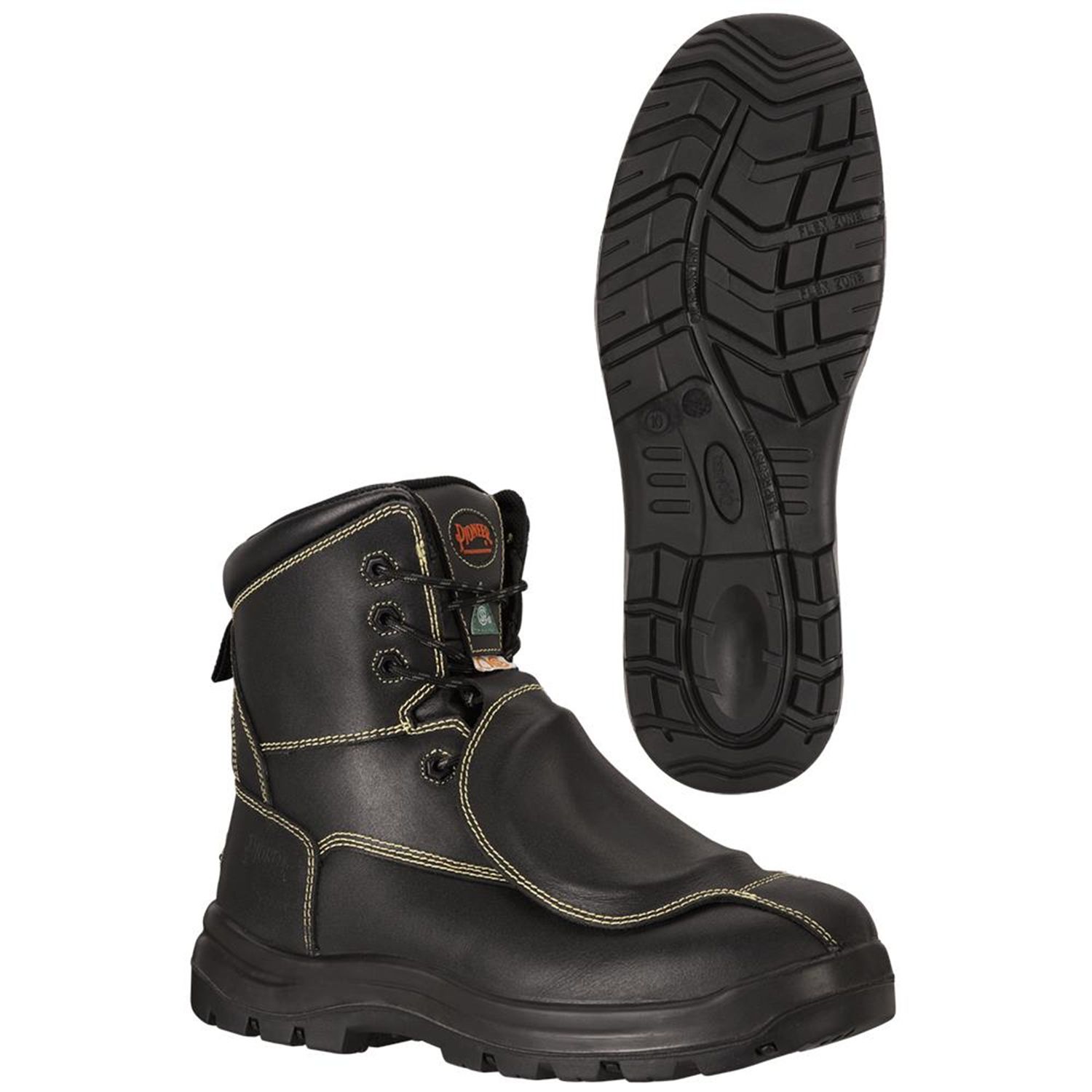 LEATHER 8&quot; METATARSAL METAL-FREE COMPOSITE TOE/PLATE CSA BOOT