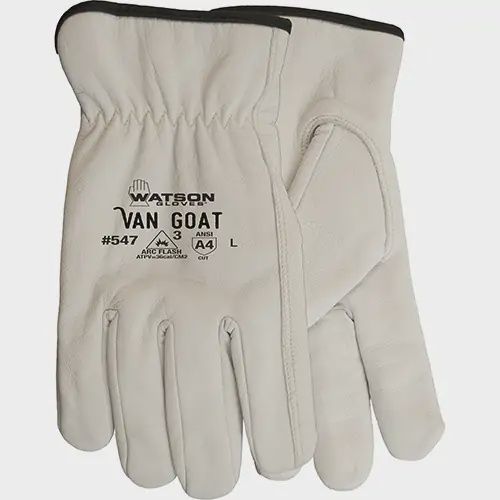 VAN GOAT A5 CUTSHEILD FULL GRAIN LEATHER GLOVE Level 3, NFPA 70E ABRASION