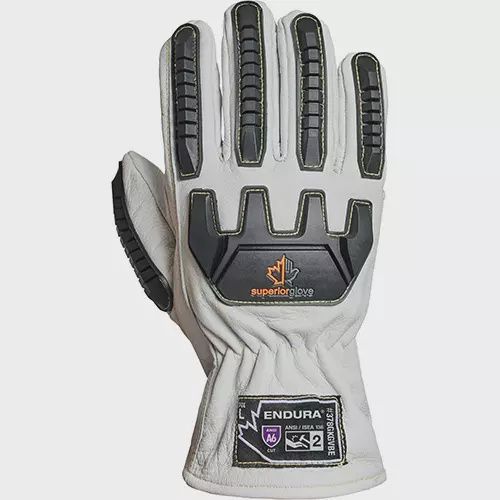 LEATHER GLOVES WITH CUT A5 IMPACT 2