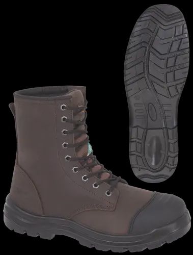 8&quot; Leather Work Boot - Steel Toe/Plate - Brown