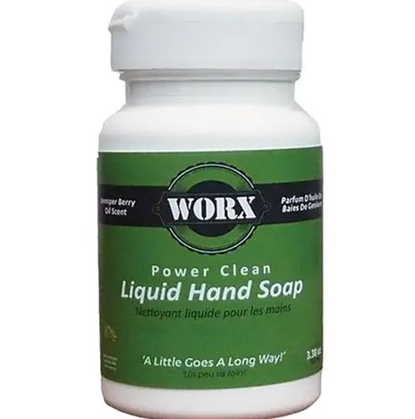 WORX LIQUID HAND SOAP, POWER CLEAN, 100ML 38OZ