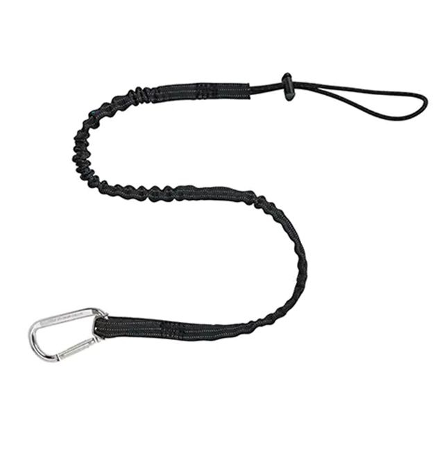 EXTENDED SINGLE TOOL CARABINER 10LBS BLACK