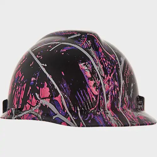 HARD HAT, V GARD, FAST TRAC III CAMO PINK/PURP/BLCK
