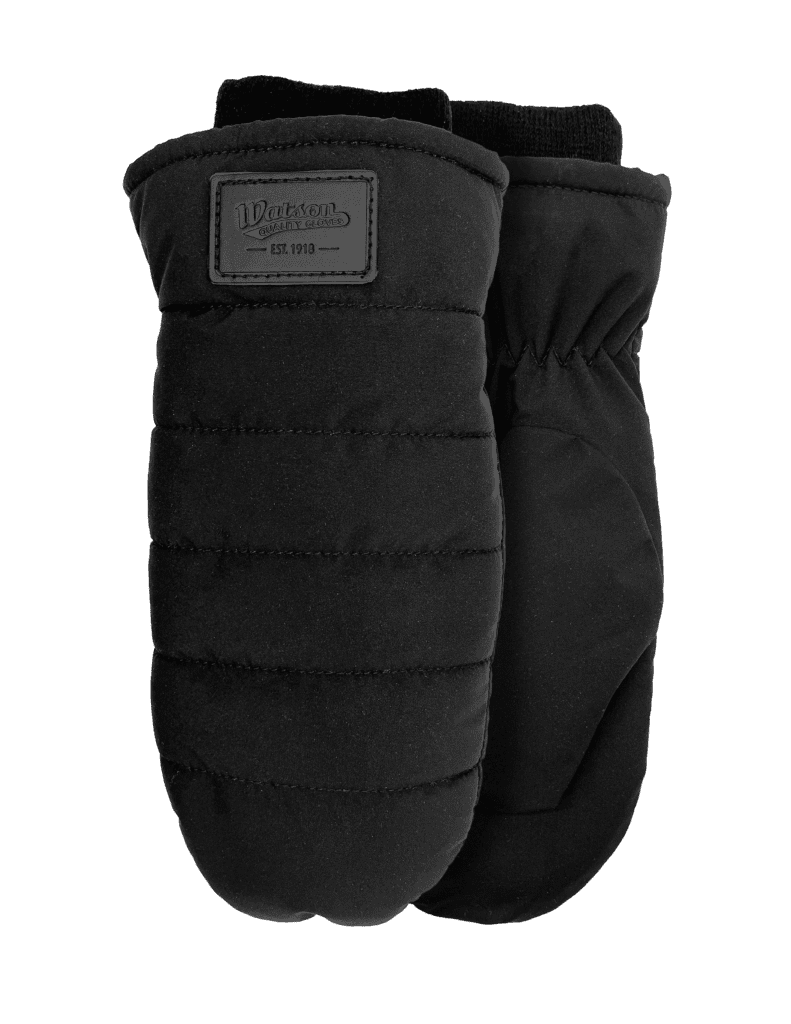 BLACK PUFFER MITT