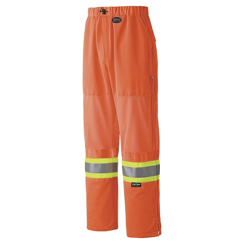 TRAFFIC SAFETY PANT HI-VIS ORANGE, Size: 2XL