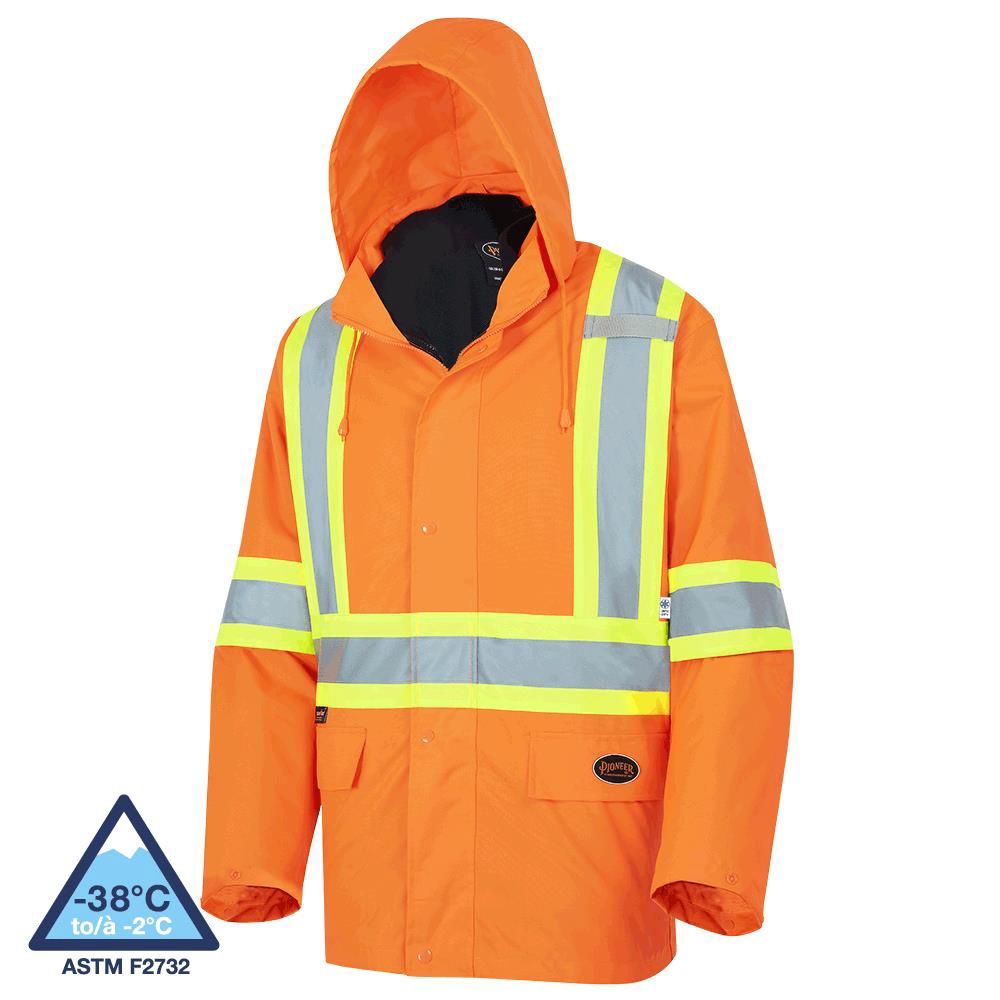 JACKET THE ROCK 3-IN-1 HI VIZ ORANGE, Size: 2XL
