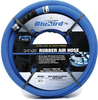 BLB-BBPRO3425 BLUBIRD PRO RUBBER AIR HOSE 3/4" X 25' 3/4" MALE ENDS
