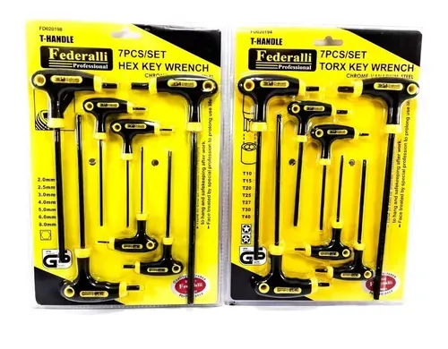 LLAVE BRISTOL X 7 PCS