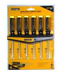 DEP603 DESTORNILLADOR TORX X 6PCS