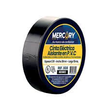 CINTA AISLANTE 15 M NEGRA MERCURY