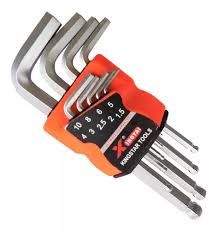 JUEGO LLAVE BRISTOL CORTO  FINO X 9 PCS