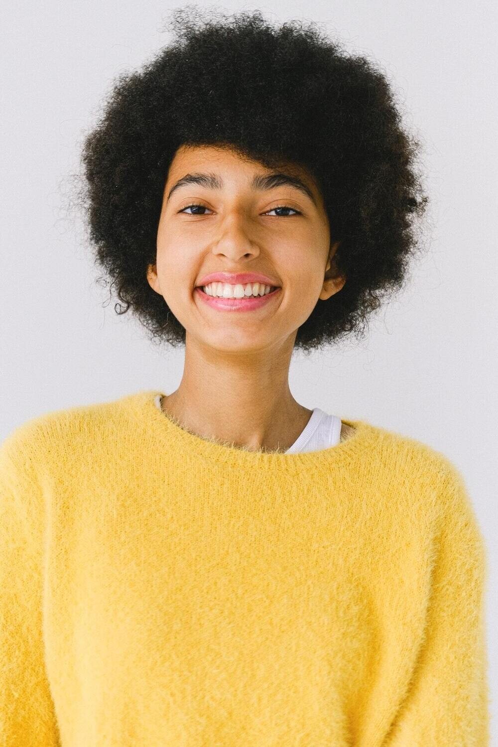 SAMPLE. Yellow Fluffy Sweater