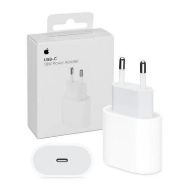 محول طاقة 20 واط USB-C من أبل (للآيفون) - قابس فرنسي - أبيض