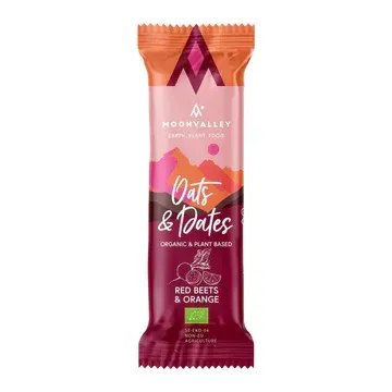 Moonvalley Organic Energy Bar - Bio-Energieriegel Red Beets & Orange Moonvalley Organic Energy Bar - Bio-Energieriegel Red Beets & Orange