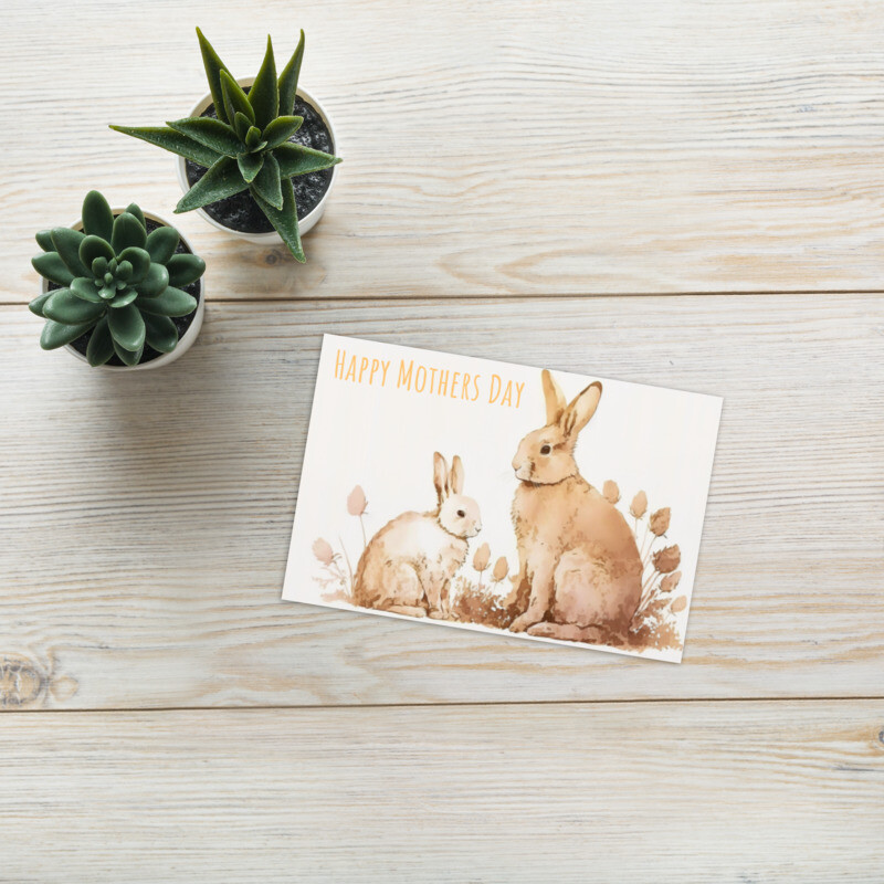 Bunny Mothers Day Card 1
