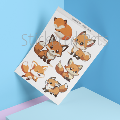 Fox Sticker Sheet 1