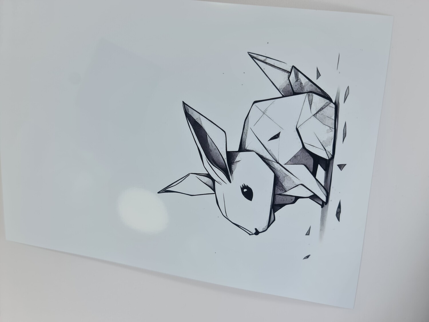 Origami Bunny Print 1