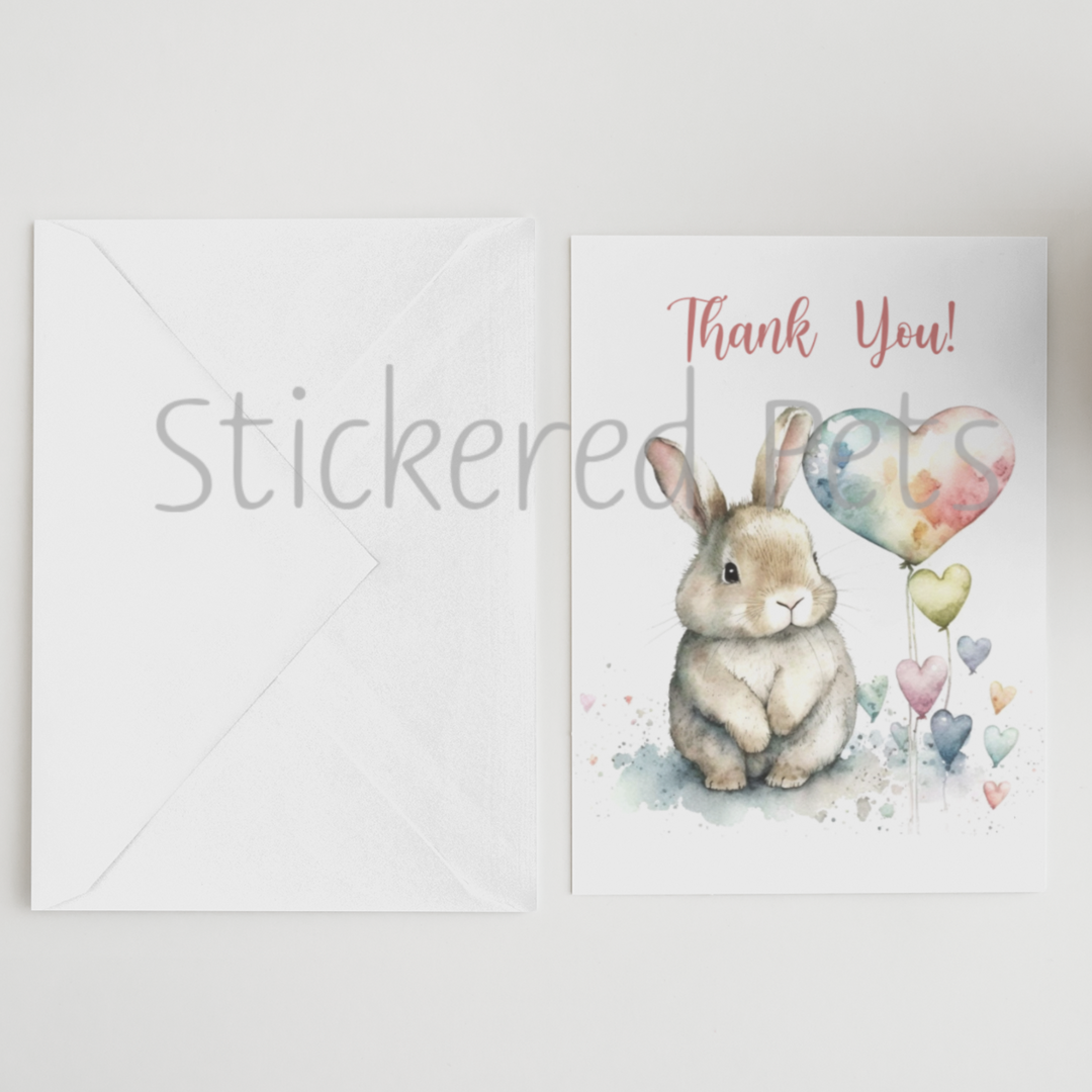 Bunny Thank You Card 1