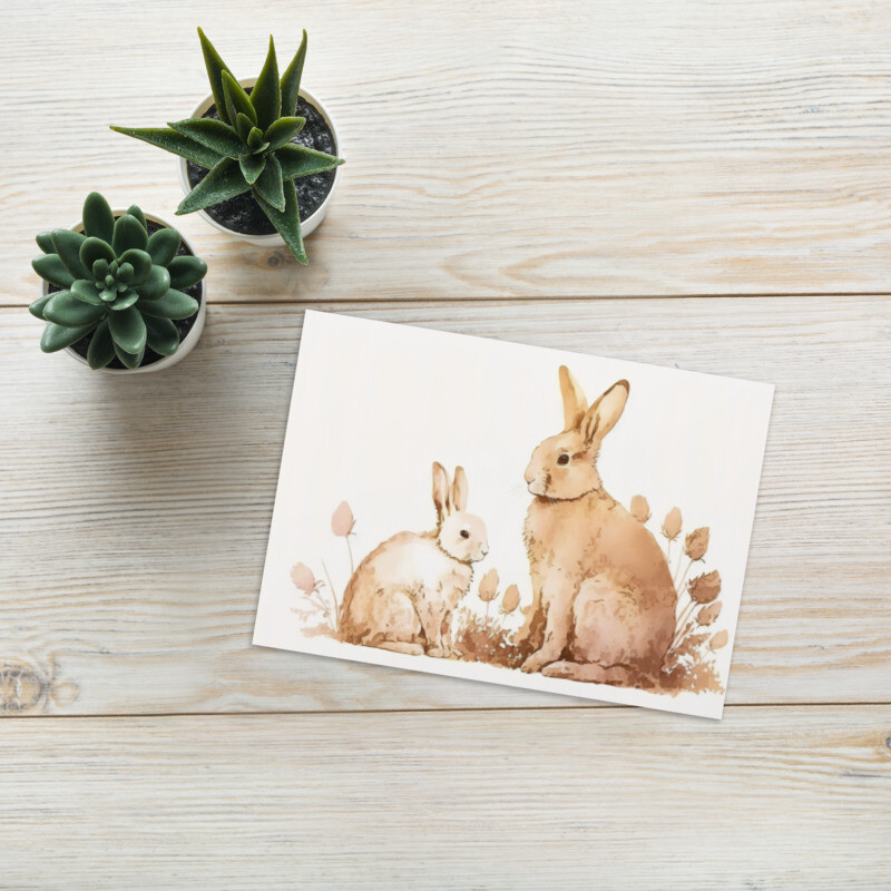 Bunny Mothers Day Card 1