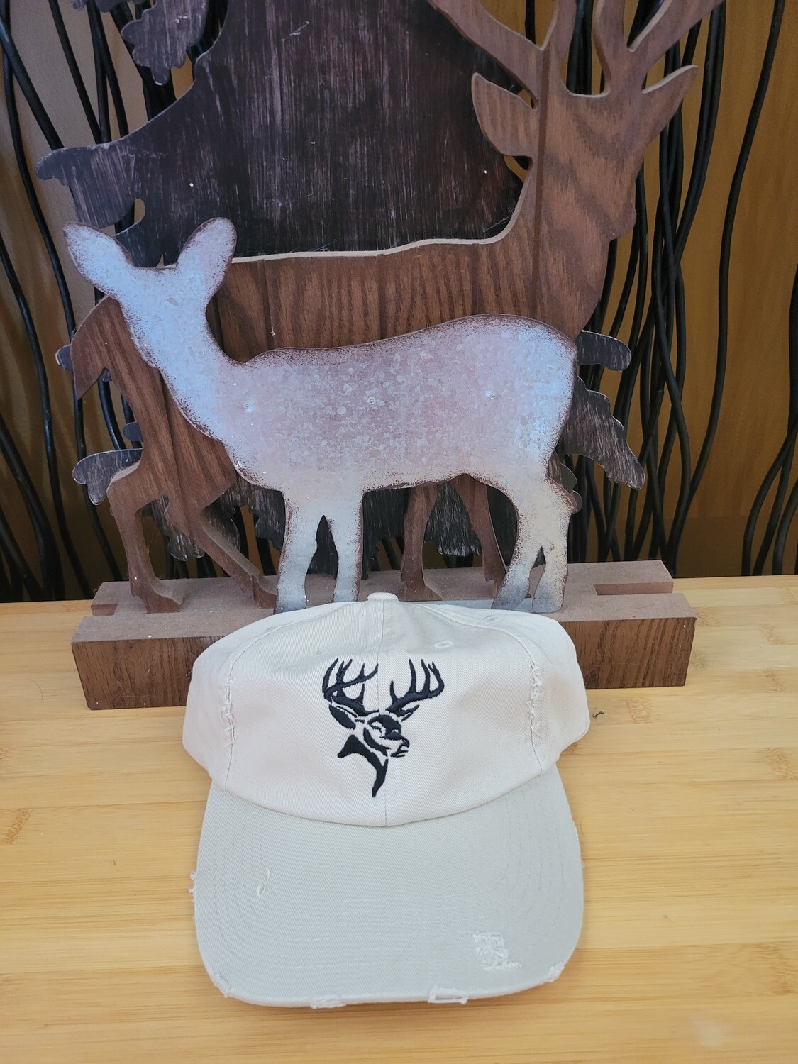 AOT Discontinued Deer Logo Hat, Color: Beige