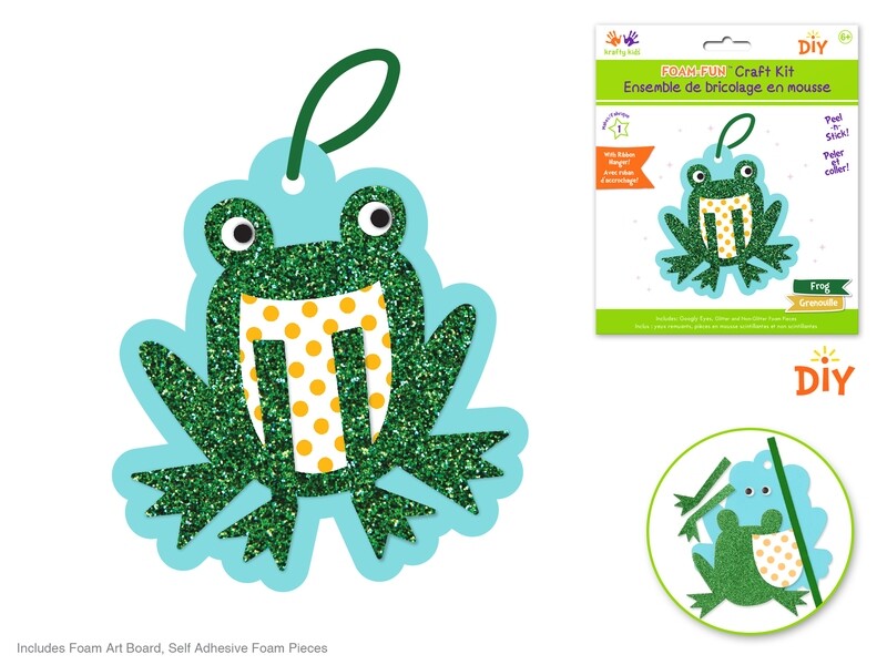 Krafty Kids Foam Fun Craft Frog