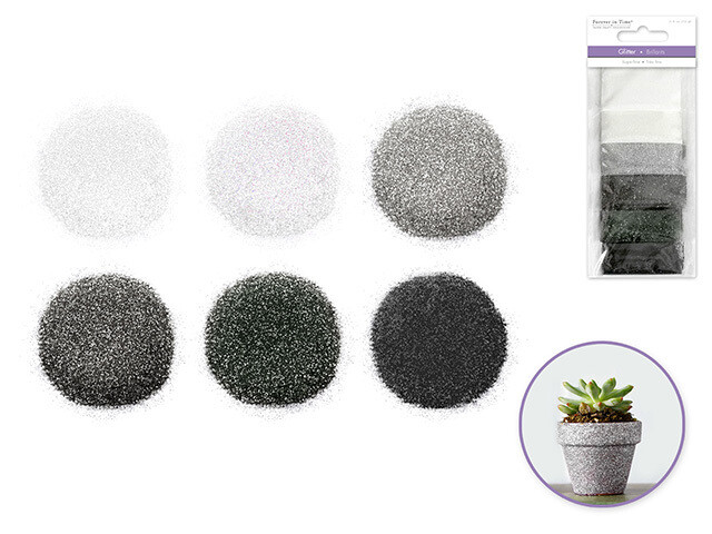 Scrapbook Emb: Superfine Glitter 12g Asst Pouches 6X
