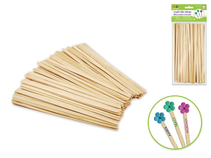 KK. Craft Stir Sticks.  CW520. 80pcs.