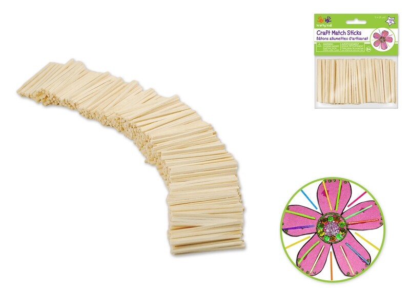 K K.  Craft Match Sticks.  750 Pcs.  CW524