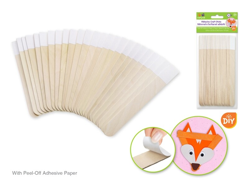 Adhesive Craft Sticks 25 Pc