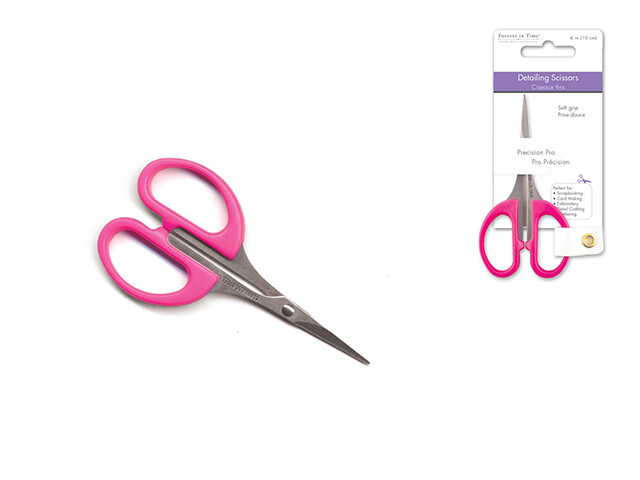 Paper Craft Essential: 4" Precision-Pro Detailing Scissor Soft-Grip