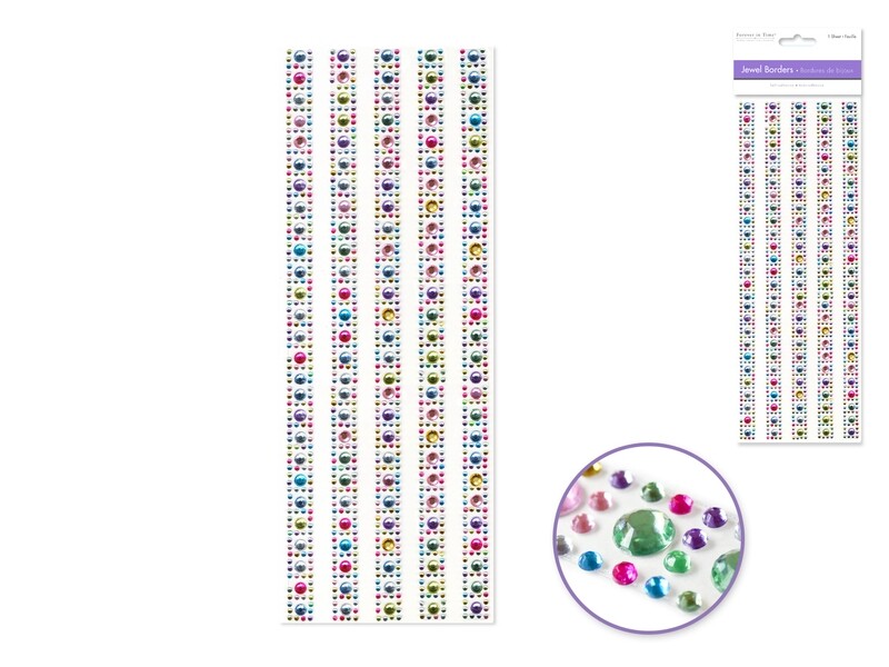 Forever In Time Jewel Borders SS222S 1 Sheet