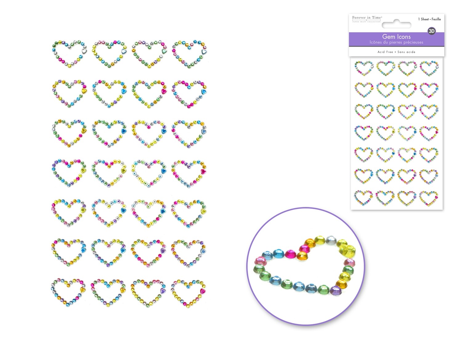 Gem Icons Daisy Hearts
