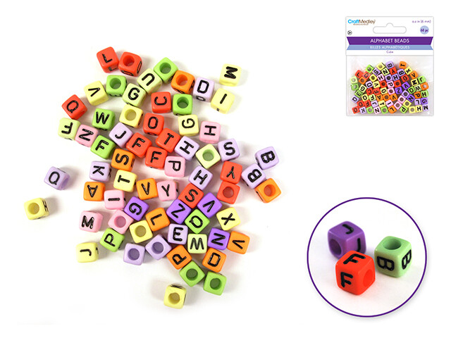 Alphapet Beads Multi Mix
