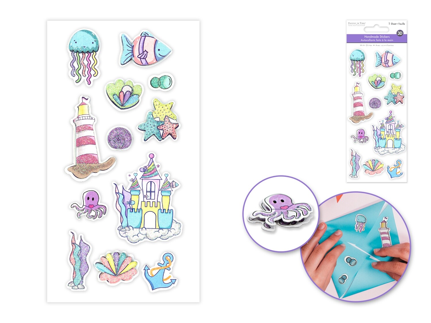 Forever In Time Mhandmade Stickers SS881A  1Sheet