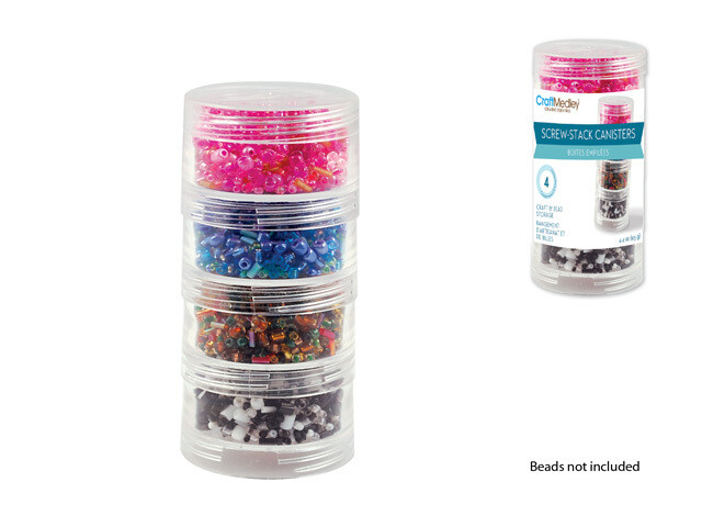 C M. Screw Stack On Canisters.  4Pk.   PB811