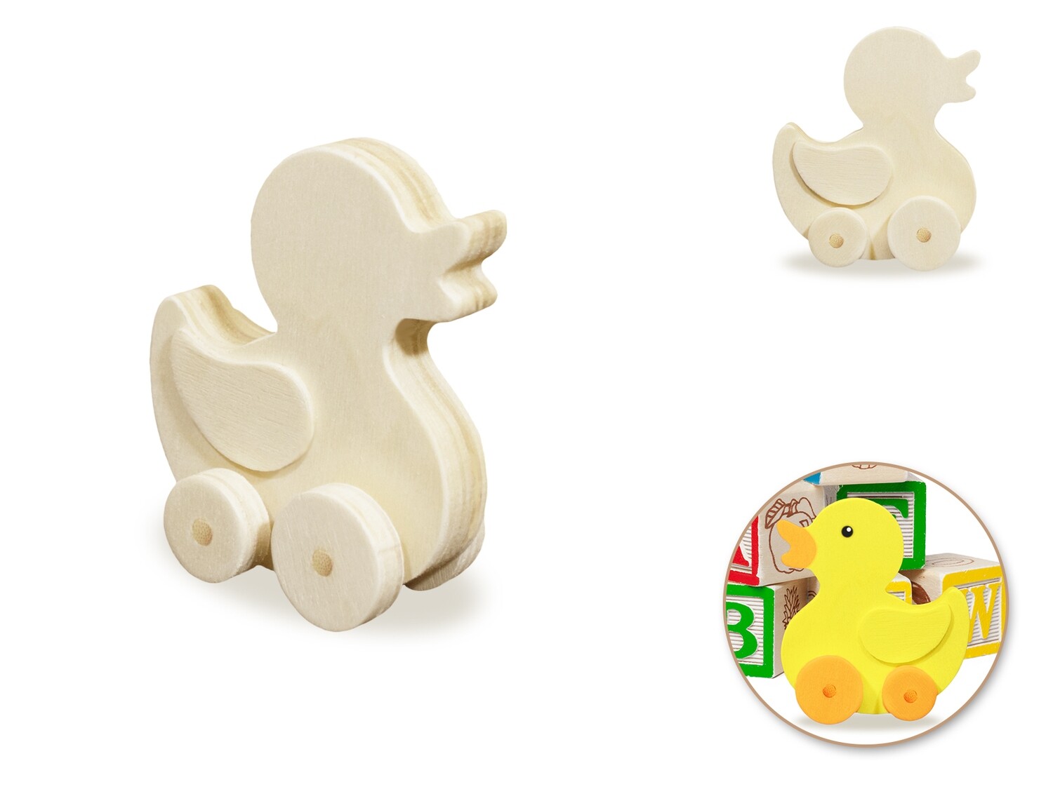 Multicraft Wooden Duckie WS382E #154-0622
