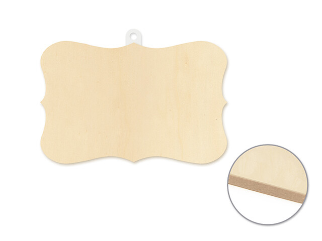 Wood Decor: 8.5&quot; DIY Wall Plaques 4mm Thick.  WP154H