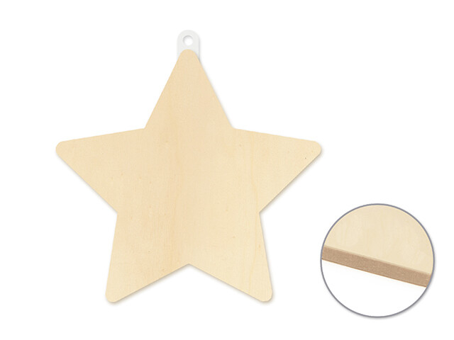 MC. Wood Panel. Star.  WP154D