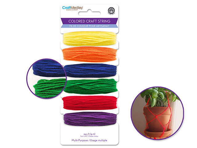 Craft Medley.  Colored Craft String.  29.5 Ft.  GC019B