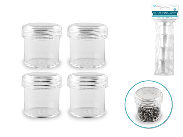 C M. Craft/Bead Storage.  4 Pcs.   PB822