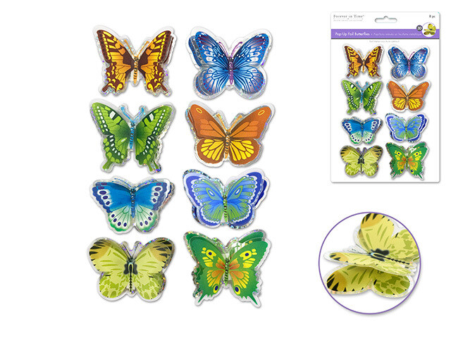 Forever In Time Pop Up Butterflies 3D 8pk
