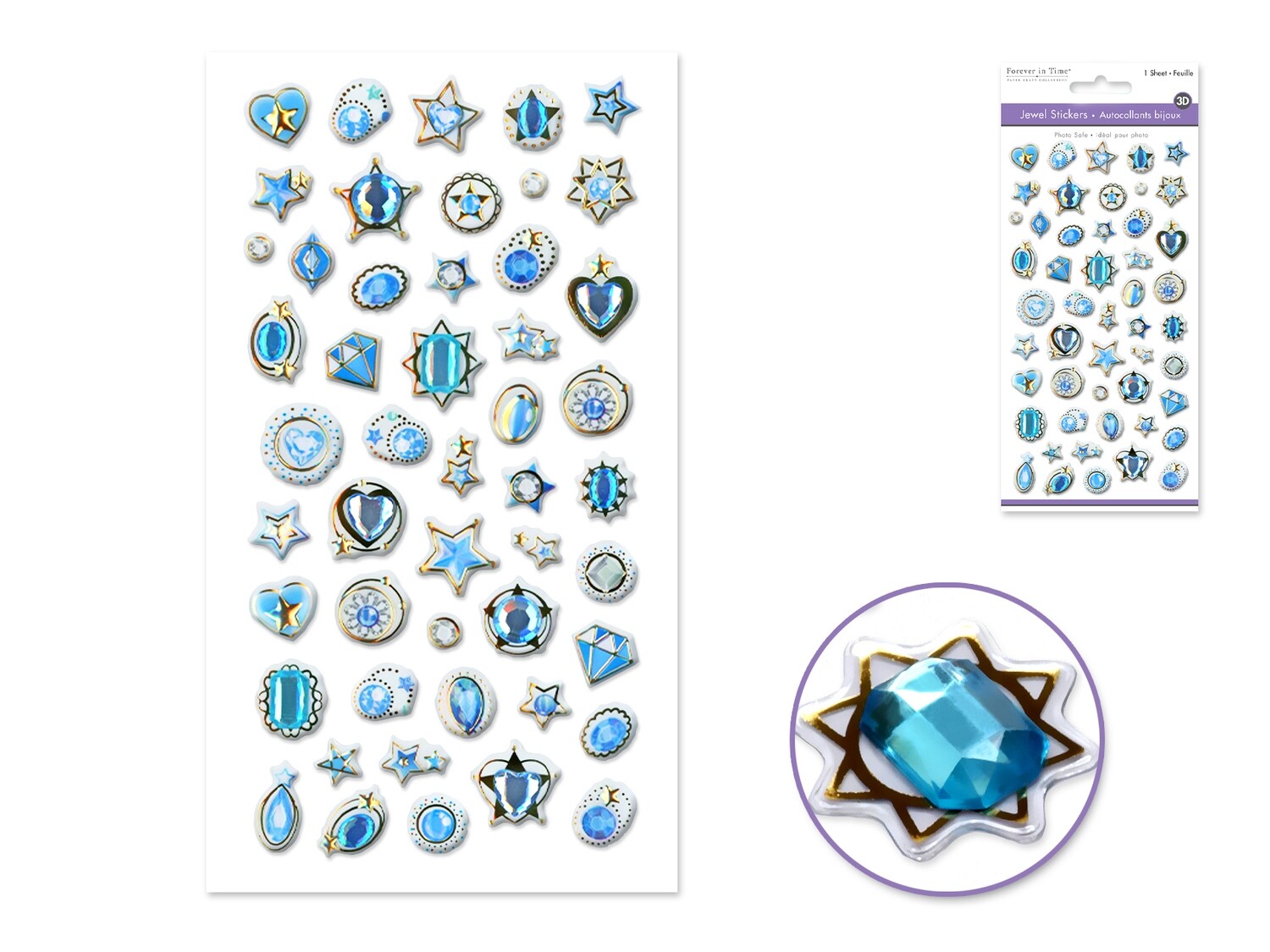 Forever In Time  Jewel Stickers Turqouise SS029B #937-0322