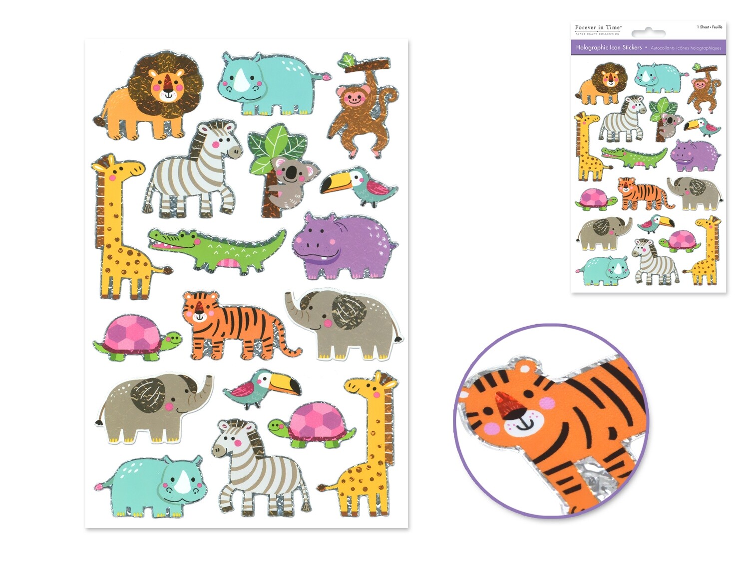 Holographic Icon Sticker Jungle