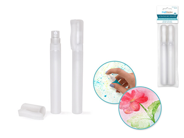 Plastic Bottles: 10ml Ultra-Fine Mist Sprayer~ Refillable Screw-Top 2/pk
