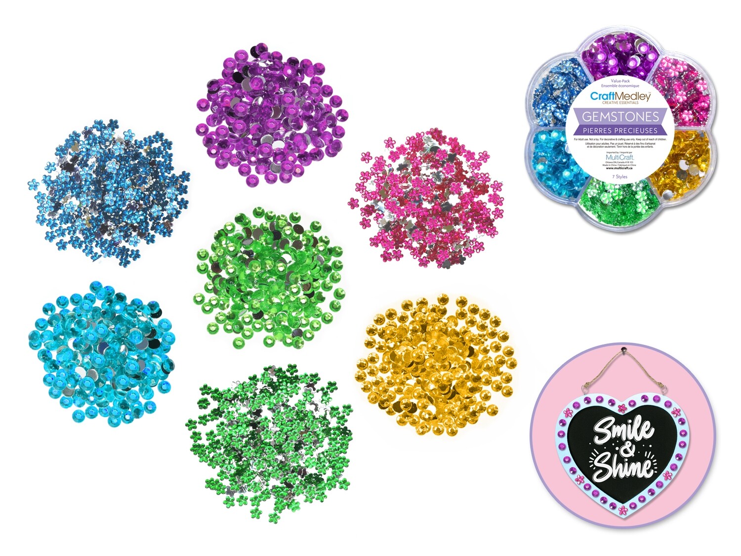 C M. Gemstones.   7Styles.  Petal.