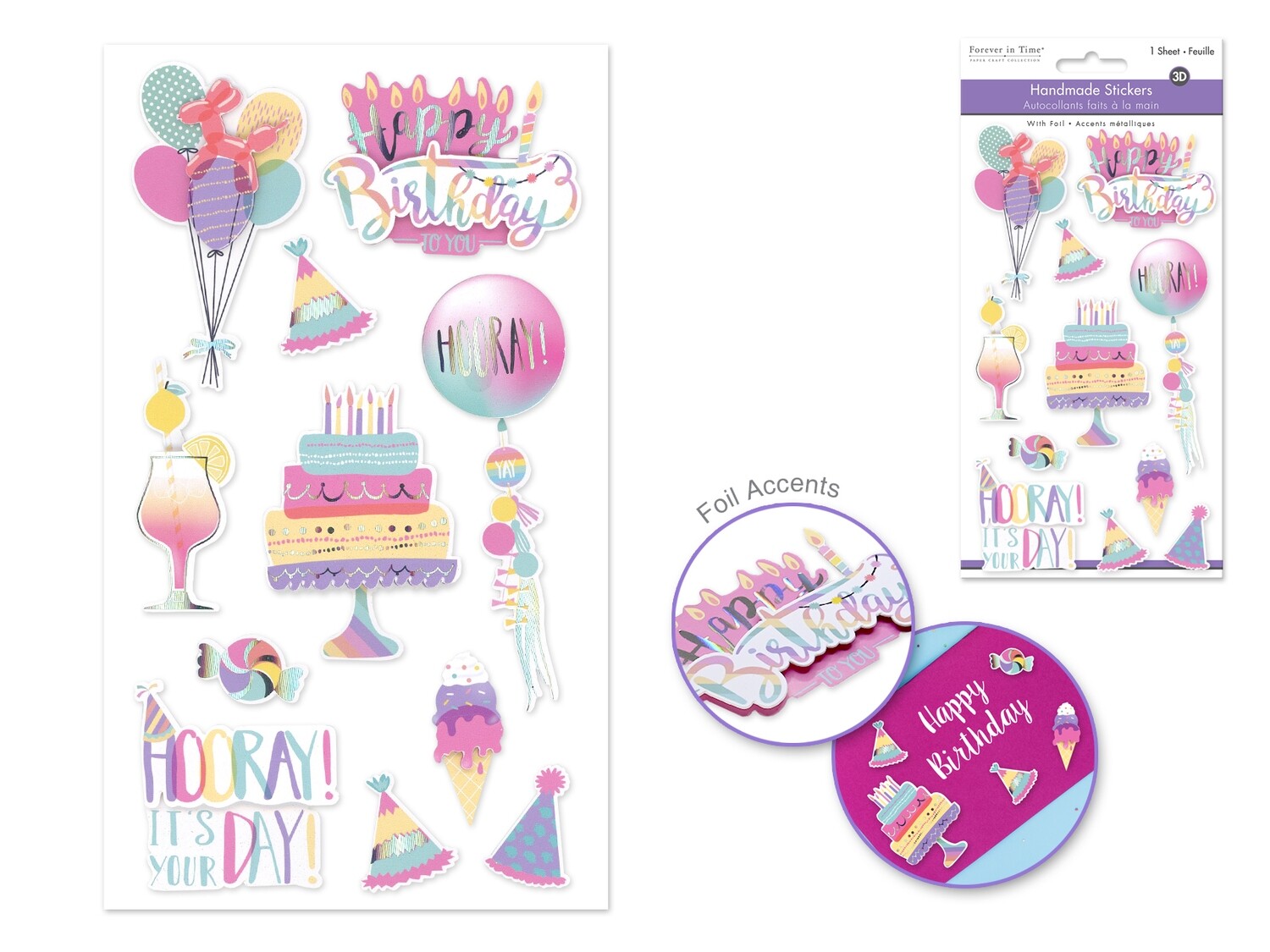 Handmade Sticker Birthday