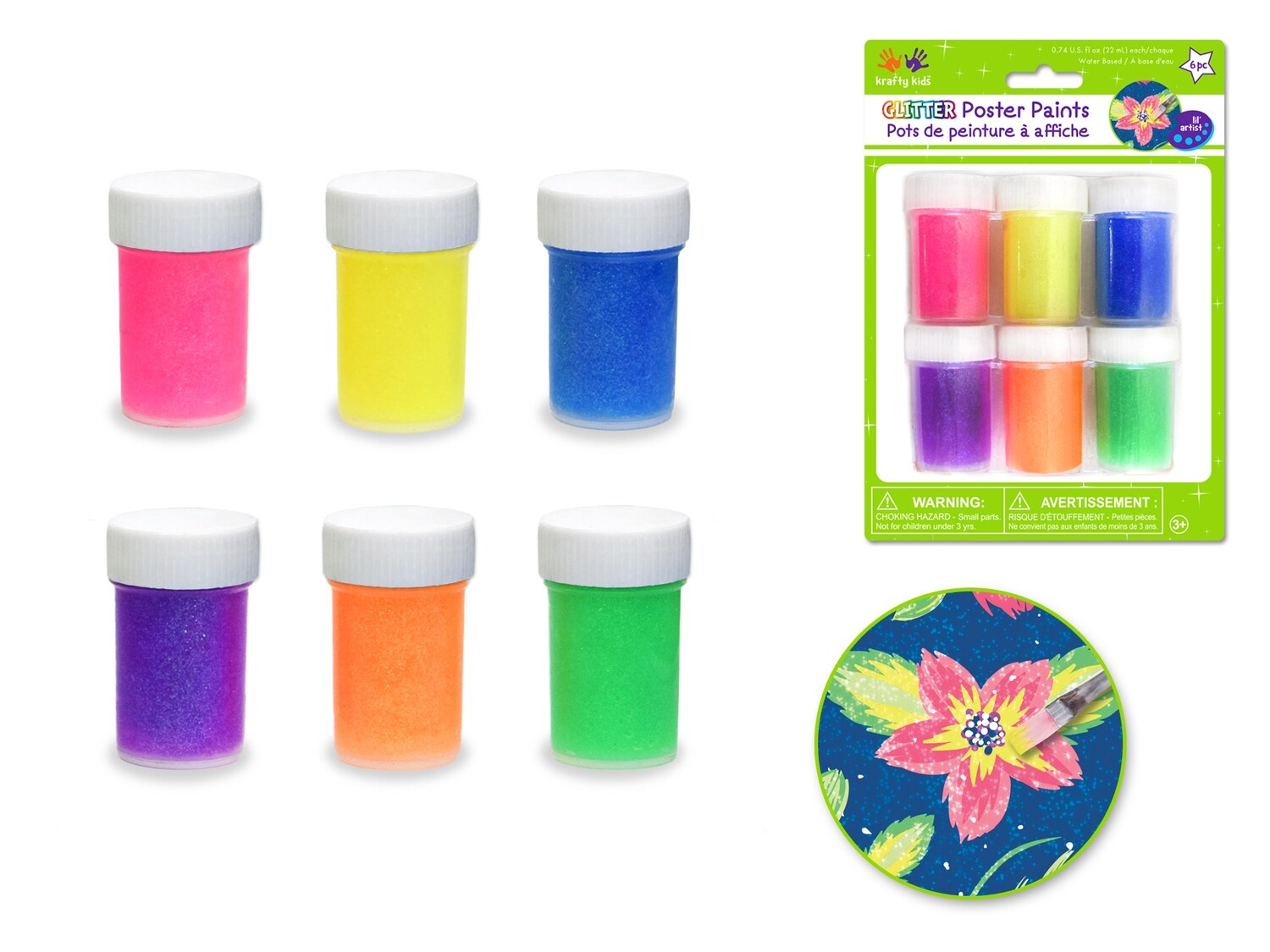 Kraft Kids Glitter Poster Paint
