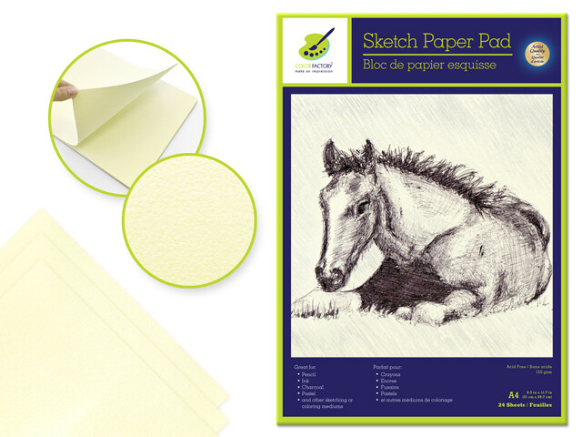 Color Factory Sketch Paper Pad 24 Sheets PA492 #363-0621