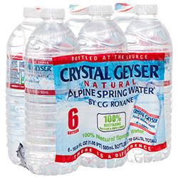 CRYSTAL GEYSER WATER 0.5 L 4 X 6PK