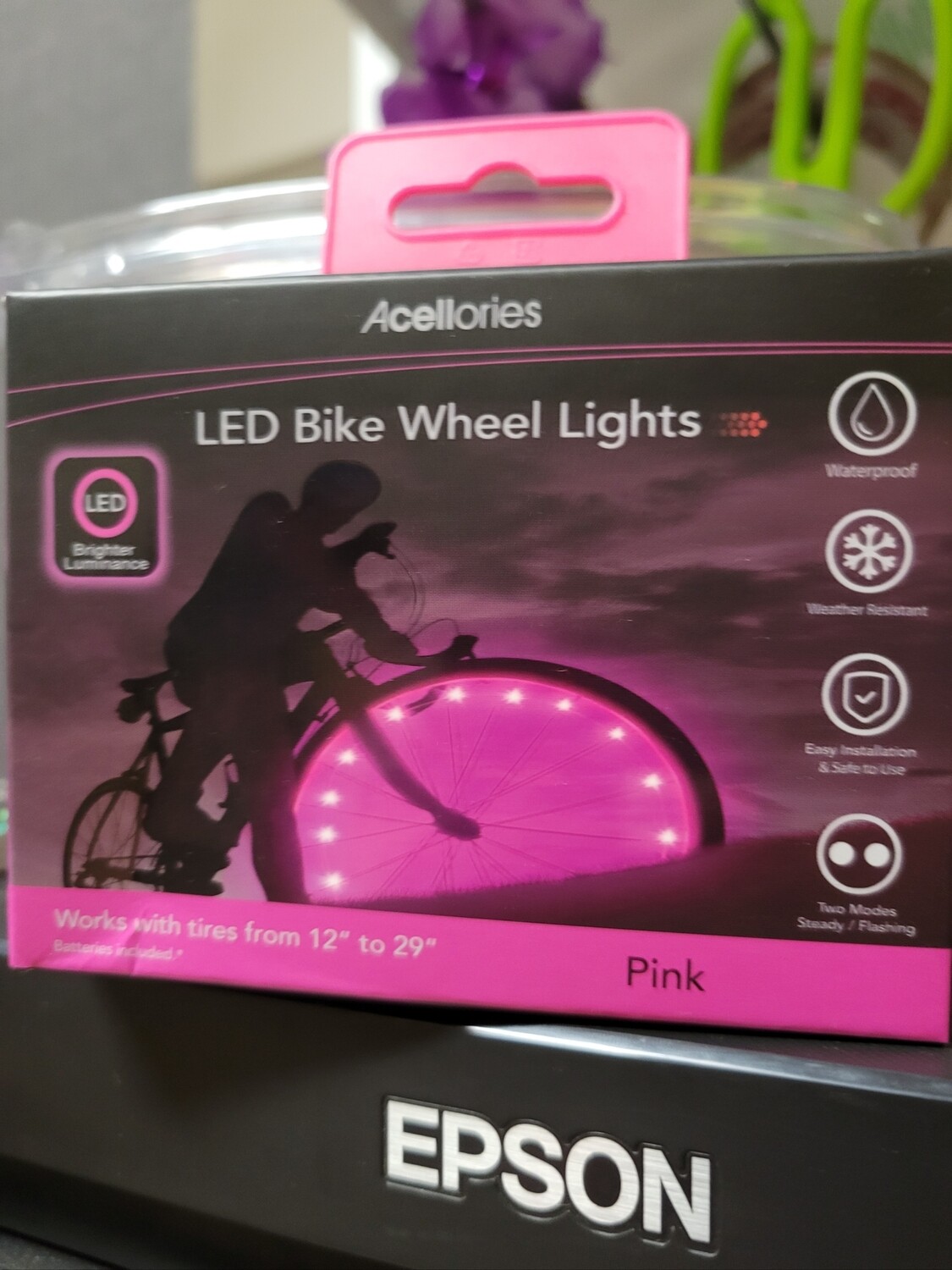 LED Bike Wheel Lights Acellories Pink